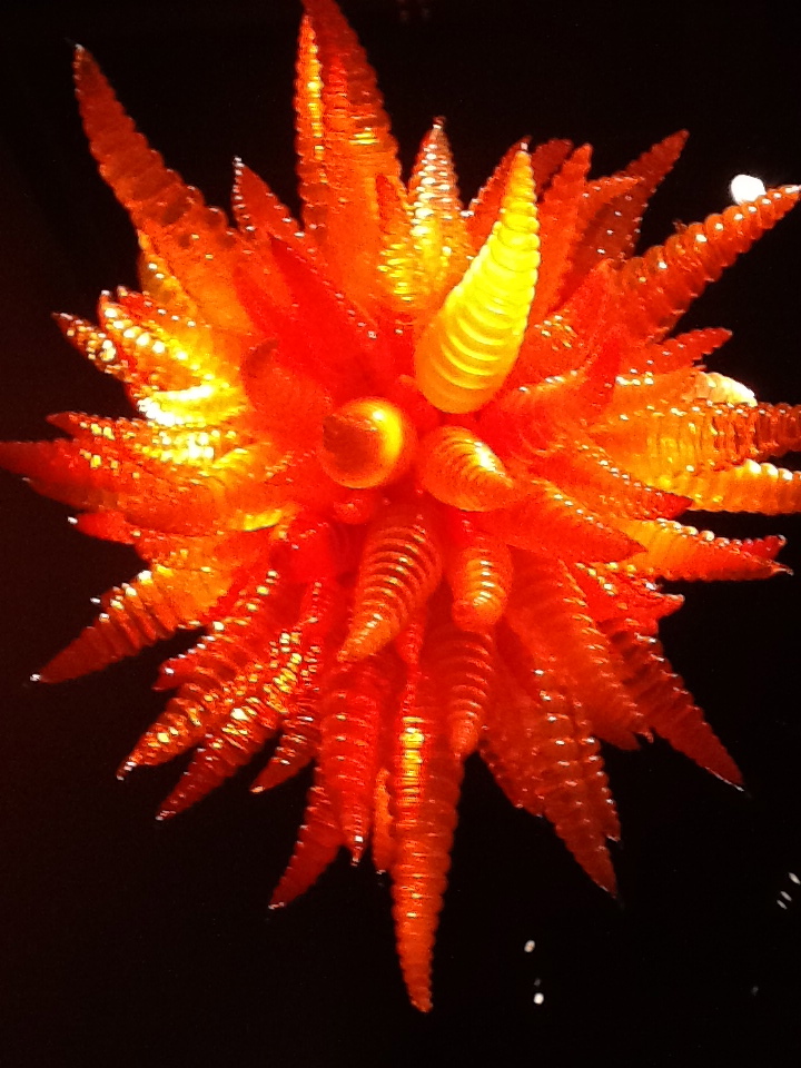Like a fireworks burst frozen in glass - Dale Chihuly exhibit, Seattle